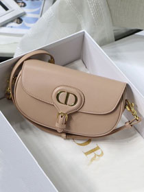 Dior original box calfskin bobby east-west bag M9327 nude