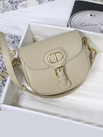 Dior original box calfskin small bobby bag M9317 light apricot