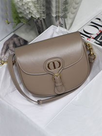 Dior original box calfskin small bobby bag M9317 warm taupe