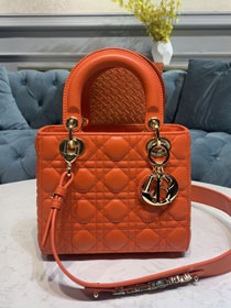 Dior original lambskin small my ABCdior bag M0538 orange