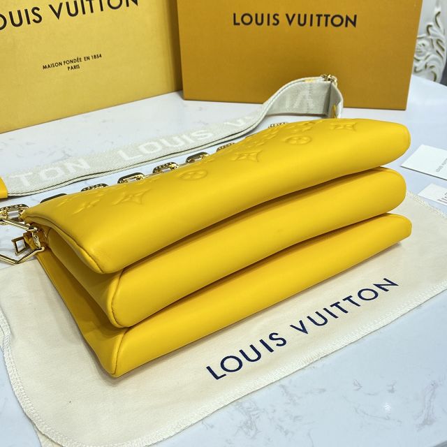 2023 Louis vuitton original lambskin coussin pm bag M20378 sunflower yellow