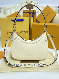 Louis vuitton original calfskin bagatelle BB hobo bag M46099 beige