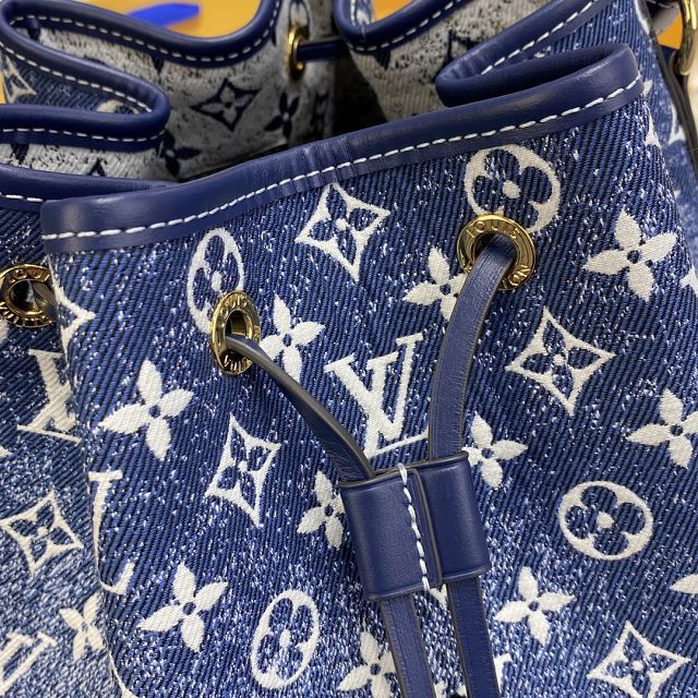 Louis vuitton original denim neonoe bag m59606 blue