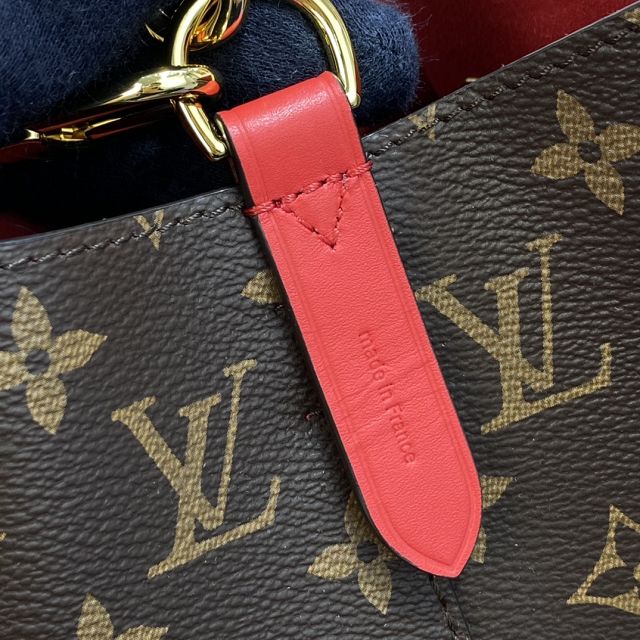 Louis vuitton original monogram canvas neonoe mm bag M43895 red