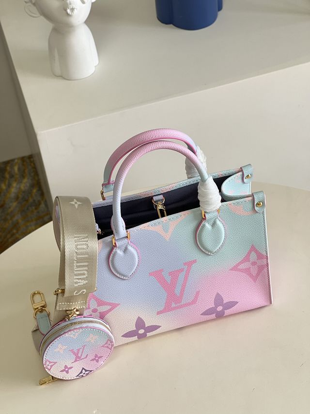 Louis vuitton original monogram onthego pm M59856 sunrise pastel