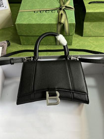 2022 GG original calfskin hacker project mini hourglass bag 5928331 black