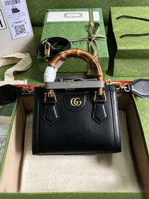 GG original calfskin diana mini tote bag 702732 black