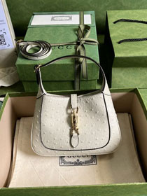 GG original calfskin jackie 1961 mini shoulder bag 637091 white