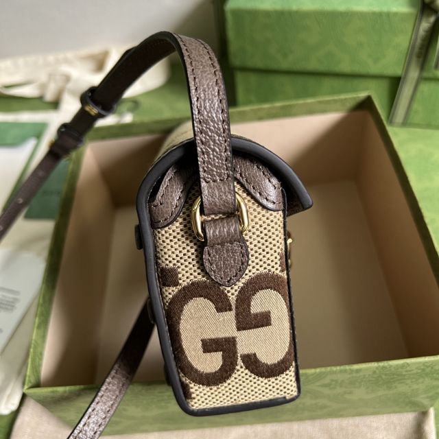 GG original canvas horsebit 1955 mini bag 699296 camel