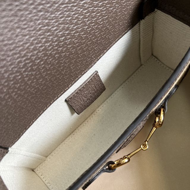 GG original canvas horsebit 1955 mini bag 699296 camel