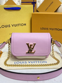 Louis vuitton original calfskin lockme tender bag M59733 pink