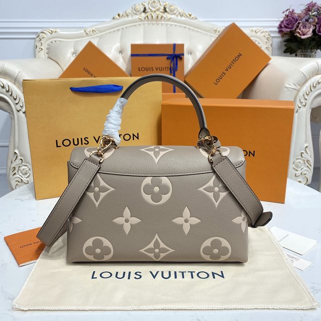 Louis vuitton original calfskin madeleine MM handbag M46041 grey