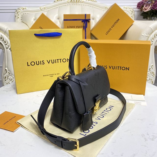 Louis vuitton original calfskin madeleine pm handbag M46008 black