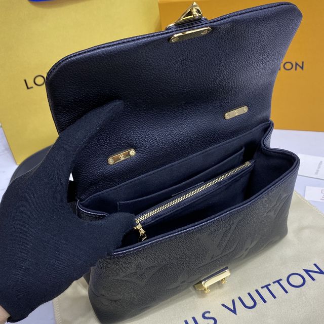 Louis vuitton original calfskin madeleine pm handbag M46008 black