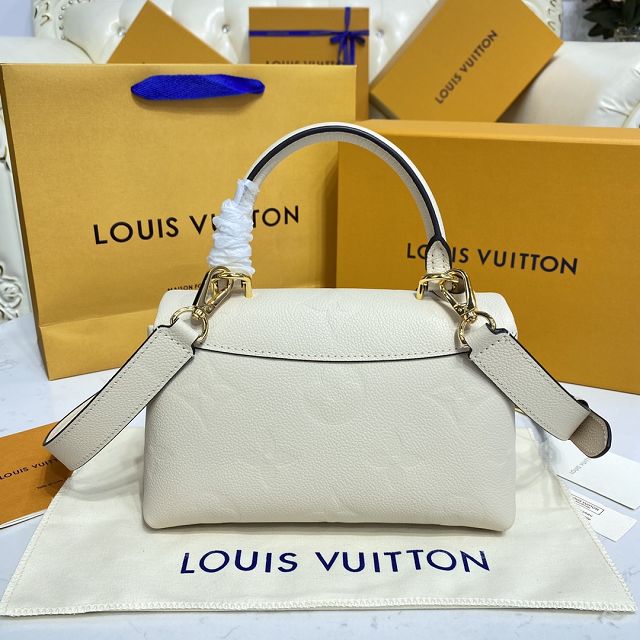 Louis vuitton original calfskin madeleine pm handbag M46008 white