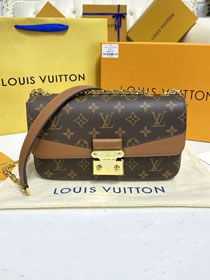 2022 Louis vuitton original monogram canvas marceau chain bag M46127 caramel