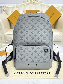 Louis vuitton original calfskin racer backpack M46105 grey