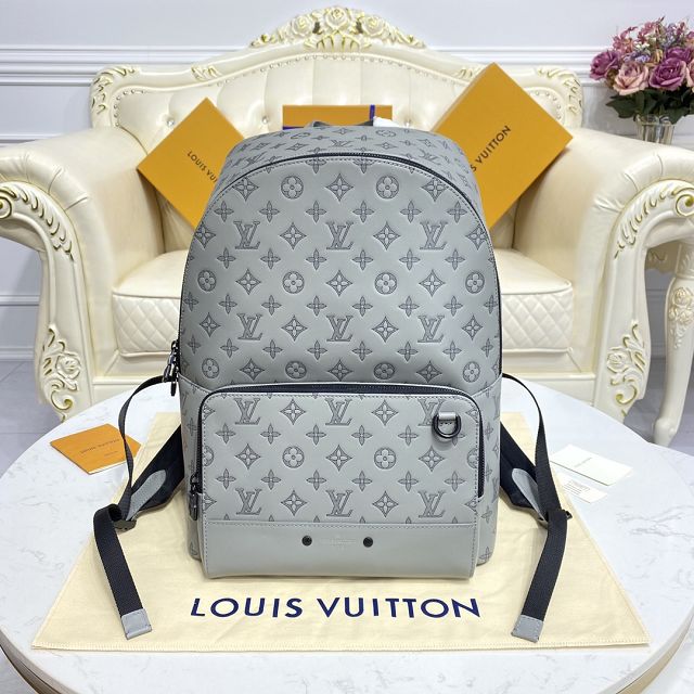 Louis vuitton original calfskin racer backpack M46105 grey