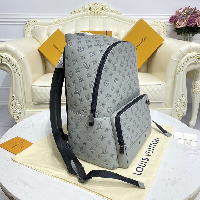 Louis vuitton original calfskin racer backpack M46105 grey