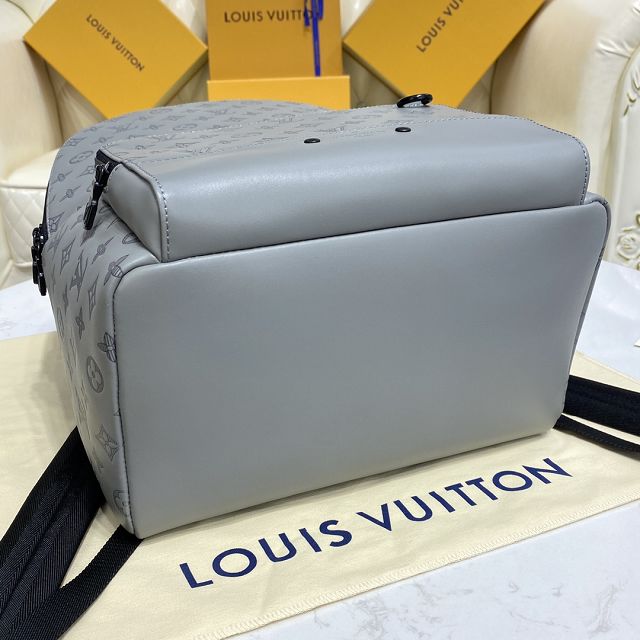 Louis vuitton original calfskin racer backpack M46105 grey