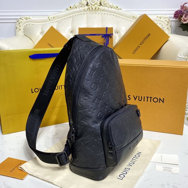 Louis vuitton original calfskin racer slingbag M46107 black