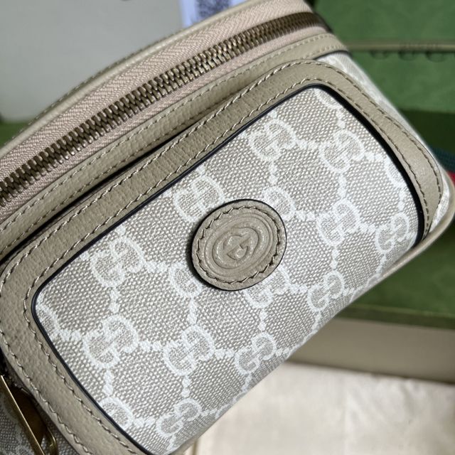 GG original supreme canvas belt bag 682933 oatmeal 