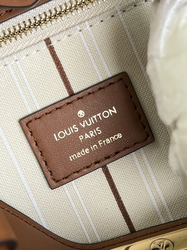 Louis vuitton original canvas on my side pm M59905 brown