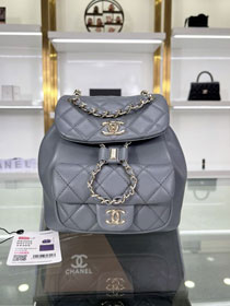 CC original lambskin mini backpack AS2908 grey