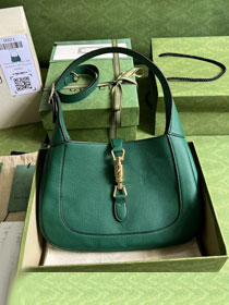 GG original grained calfskin jackie 1961 small shoulder bag 636709 green
