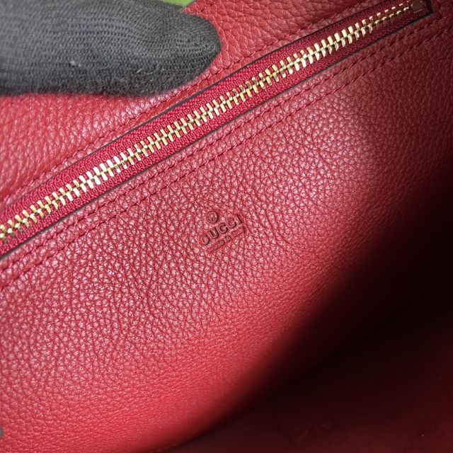 GG original grained calfskin jackie 1961 small shoulder bag 636709 red
