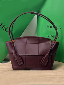 BV original smooth calfskin small arco 33 bag 575943 bordeaux