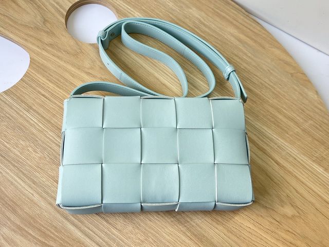 BV original lambskin cassette crossbody bag 578004 teal washed