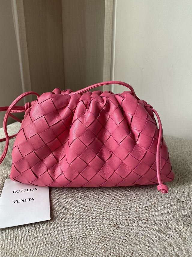 BV original lambskin mini 20 pouch 585852 girl pink