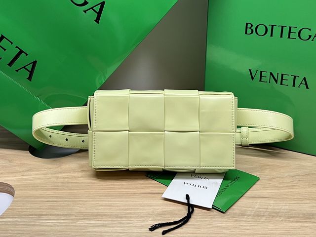 BV original calfskin cassette belt bag 651053 lemon washed