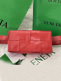 BV original calfskin cassette belt bag 651053 red