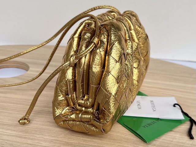 BV original lambskin mini 20 pouch 585852 gold