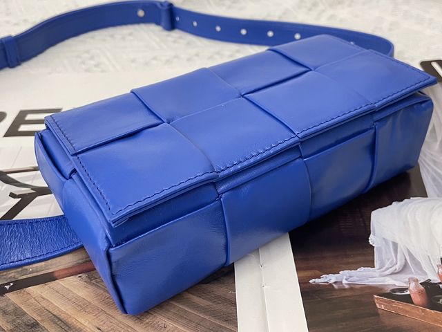 BV original calfskin cassette belt bag 651053 blue