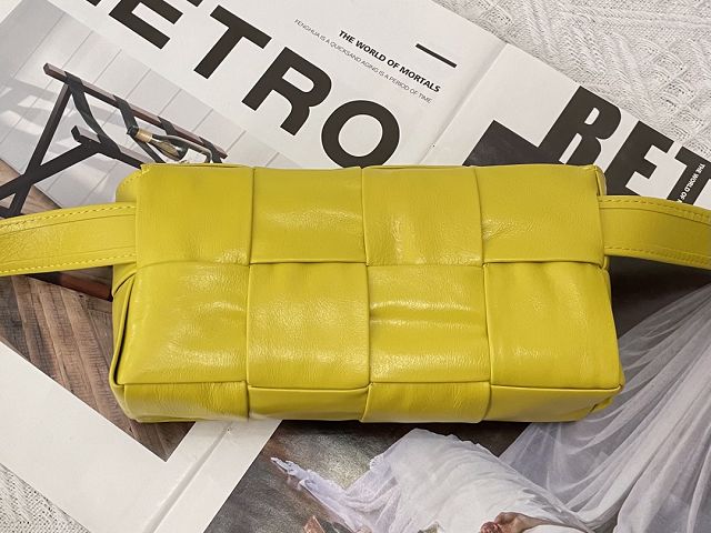 BV original calfskin cassette belt bag 651053 yellow