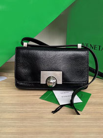 BV original calfskin small shoulder bag 70294 black