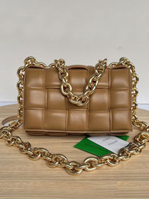 BV original lambskin chain cassette 631421 caramel