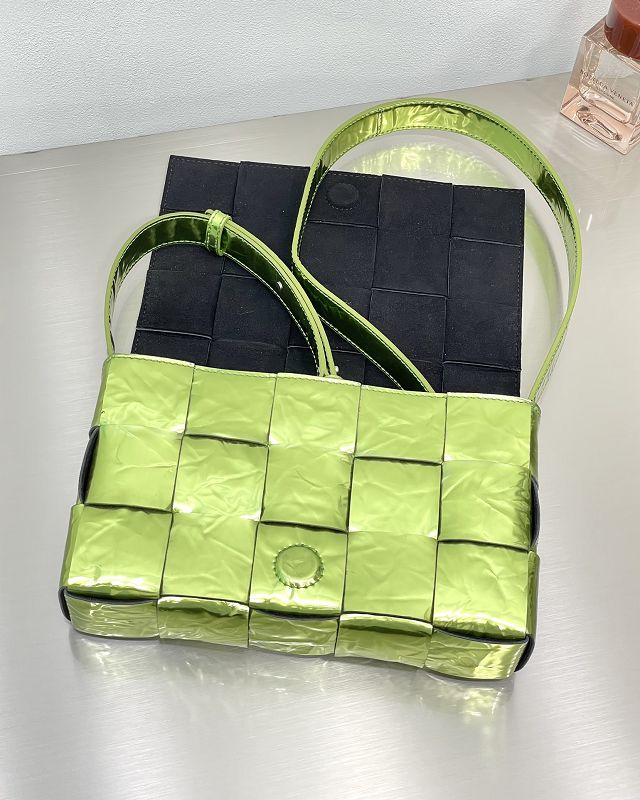 BV original calfskin cassette crossbody bag 578004 chlorophyll