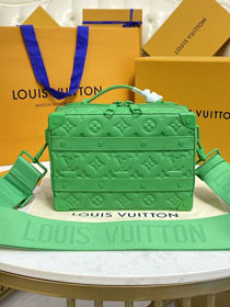 Louis vuitton original calfskin handle soft trunk M96163 green