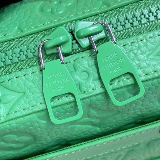 Louis vuitton original calfskin handle soft trunk M96163 green