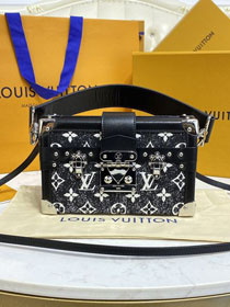 Louis vuitton original denim petite malle M59363 black