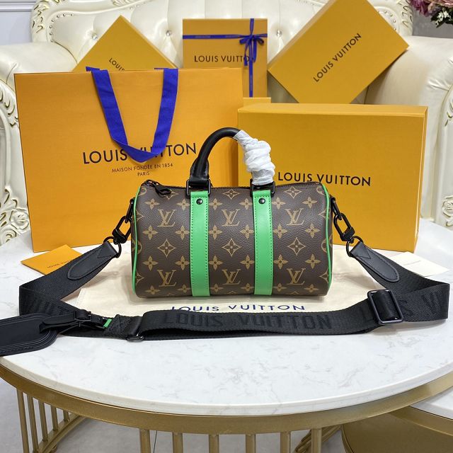 Louis vuitton original monogram canvas mini keepall 25 M46249 green