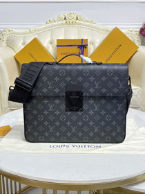 Louis vuitton original monogram eclipse S-Lock briefcase M20836 black