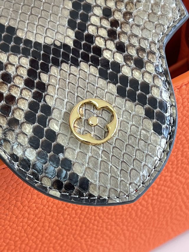 Louis vuitton original calfskin capucines BB handbag M92667 orange