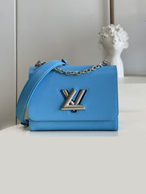 Louis vuitton original epi leather twist mm M20800 blue