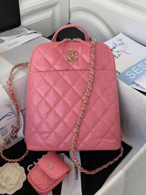 2022 CC original aged calfskin small backpack AS3222 pink