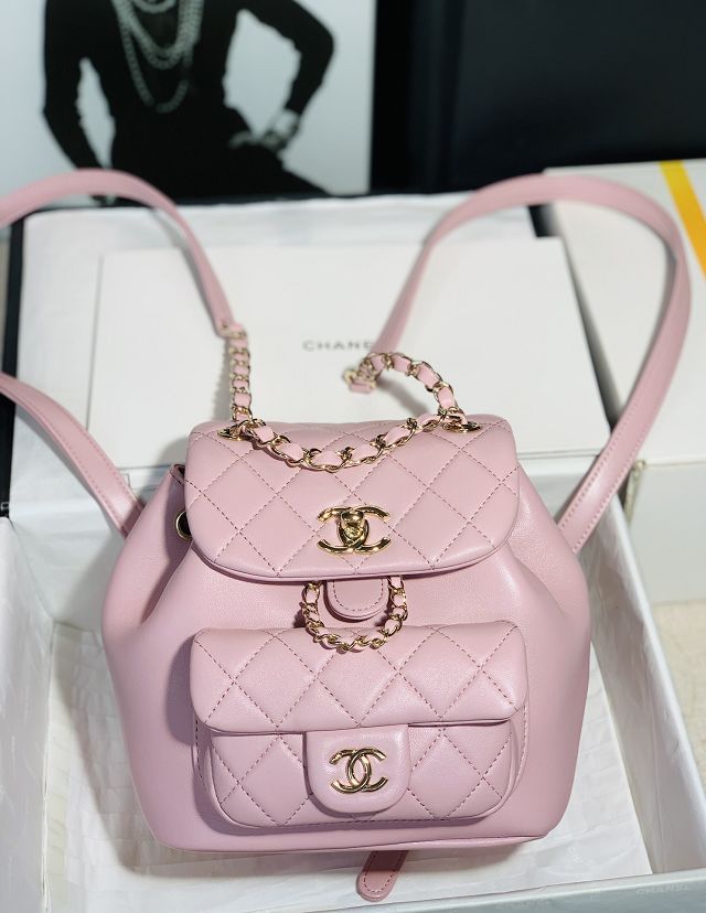 CC original lambskin mini backpack AS2908 pink